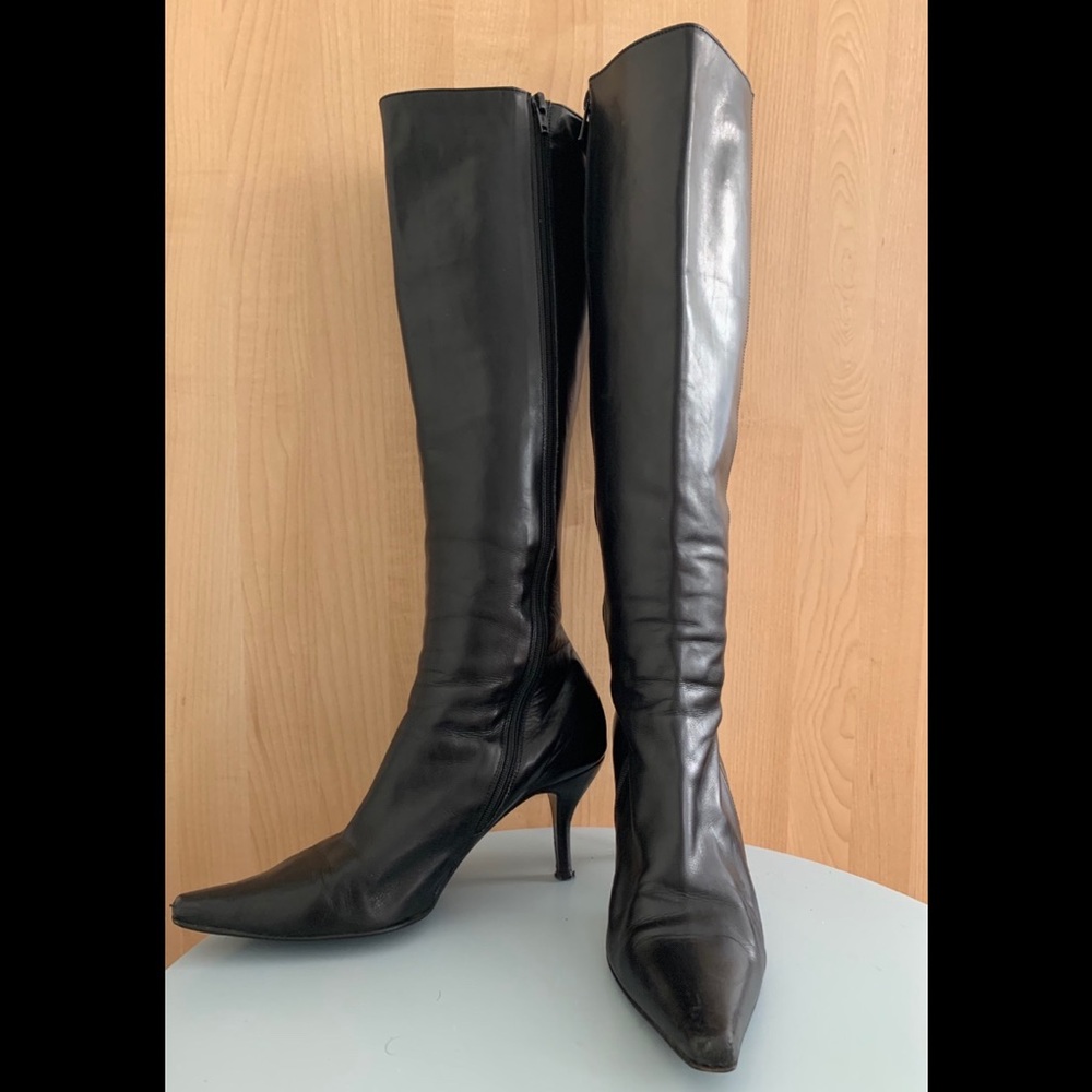 ☆COLE HAAN☆ Black Leather Boots | SZ 7.5 B